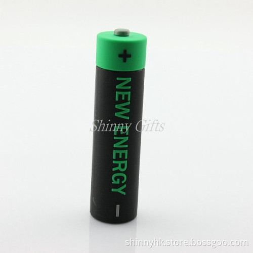 Battery Shape PVC Materials Power Bank Portable Power Bank